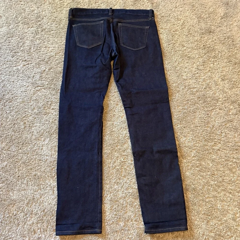 Uniqlo Indigo Selvedge Denim Slim Straight Cut 34x32 EUC - Picture 5 of 7
